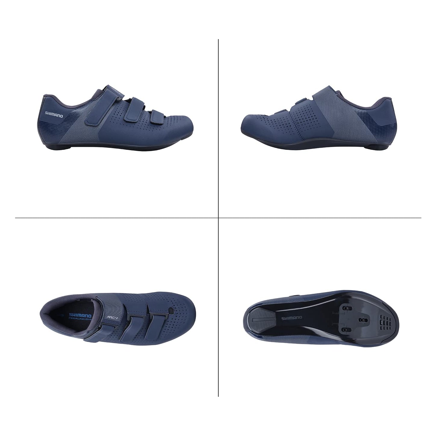SHIMANO SH-RC100W Feature-Packed Entry Level Road Shoe, Navy, 6.5-7 Women (EU 40)