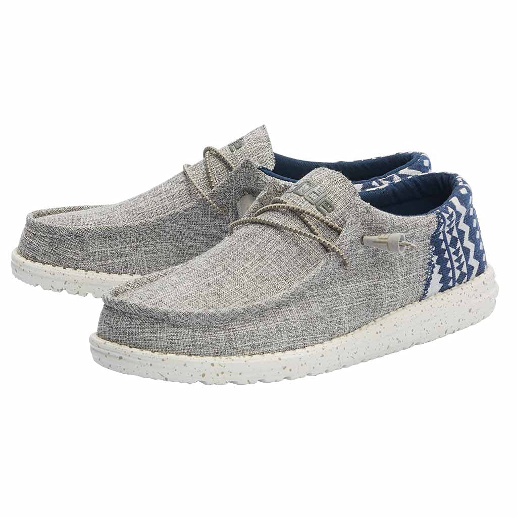 HEYDUDE Men's Wally Funk Desert Taupe Size 7 | Men’s Shoes | Men's Lace Up Loafers | Comfortable & Light-Weight