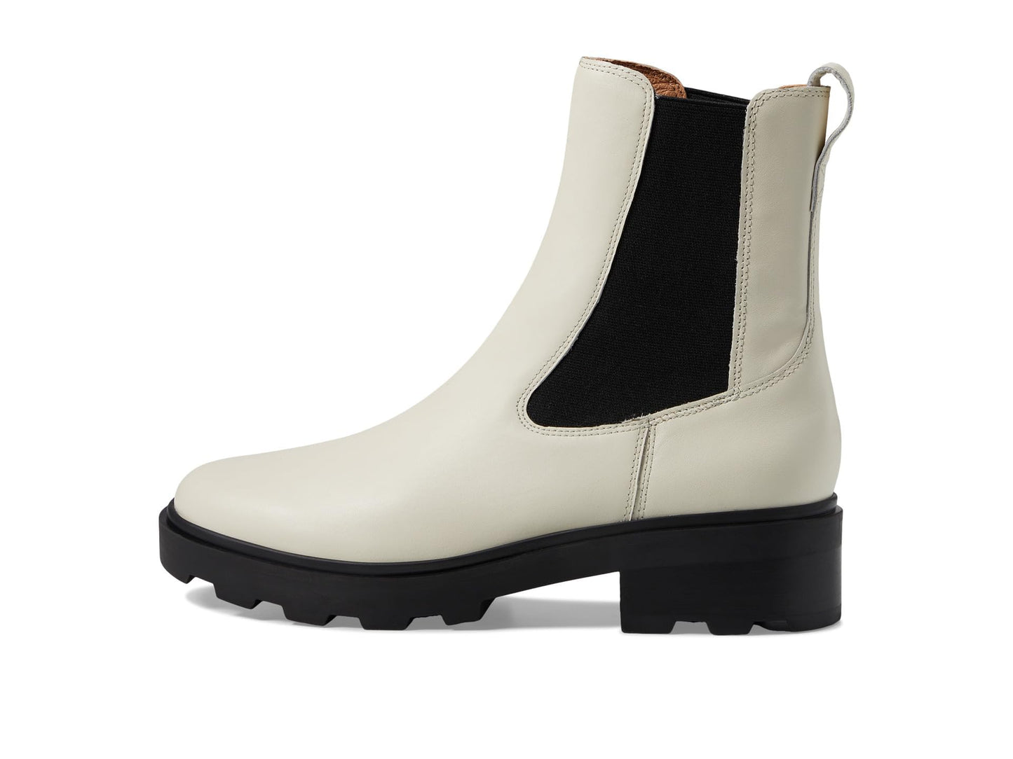 Madewell The Wyckoff Chelsea Lugsole Boots for Women in Leather - Man-Made Sole - Leather Lining Pale Parchment 8 M