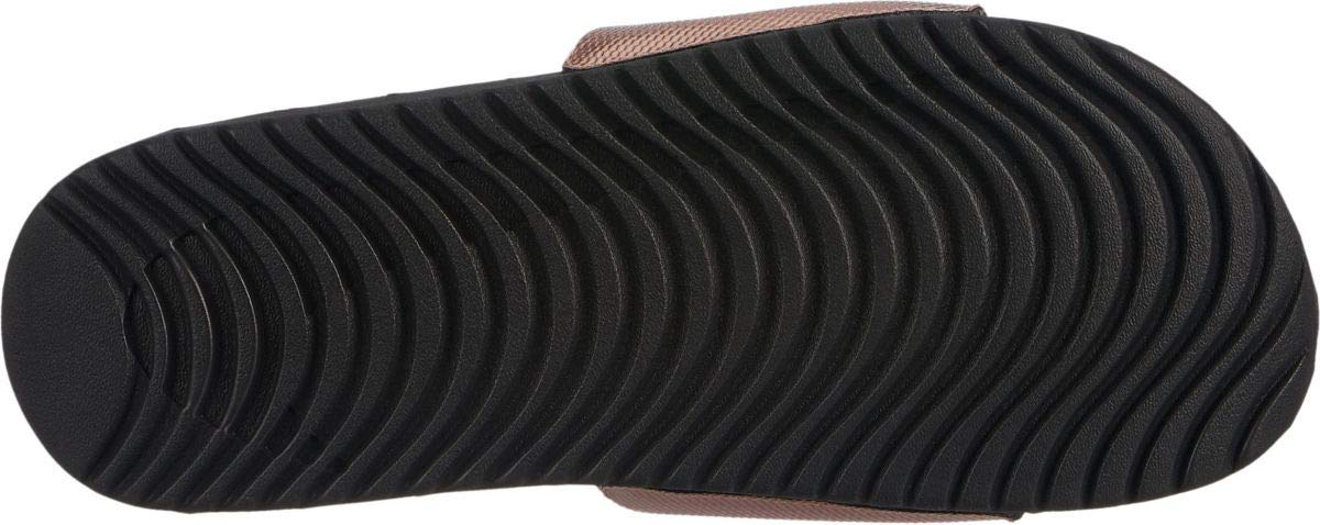 Nike Women's Kawa Slide, Metallic Red Bronze / Black, 10