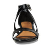 Sofft Womens Innis Black Crinkle Patent 8.5 M (B)