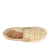 Taos Rubber Soul Slip-On Women's Sneaker - Fresh and Clean Canvas Design with Effortless Style, Removable Footbed and Arch Support - Elevated Comfort for All-Day Fashion Tan Daisy 8.5 M