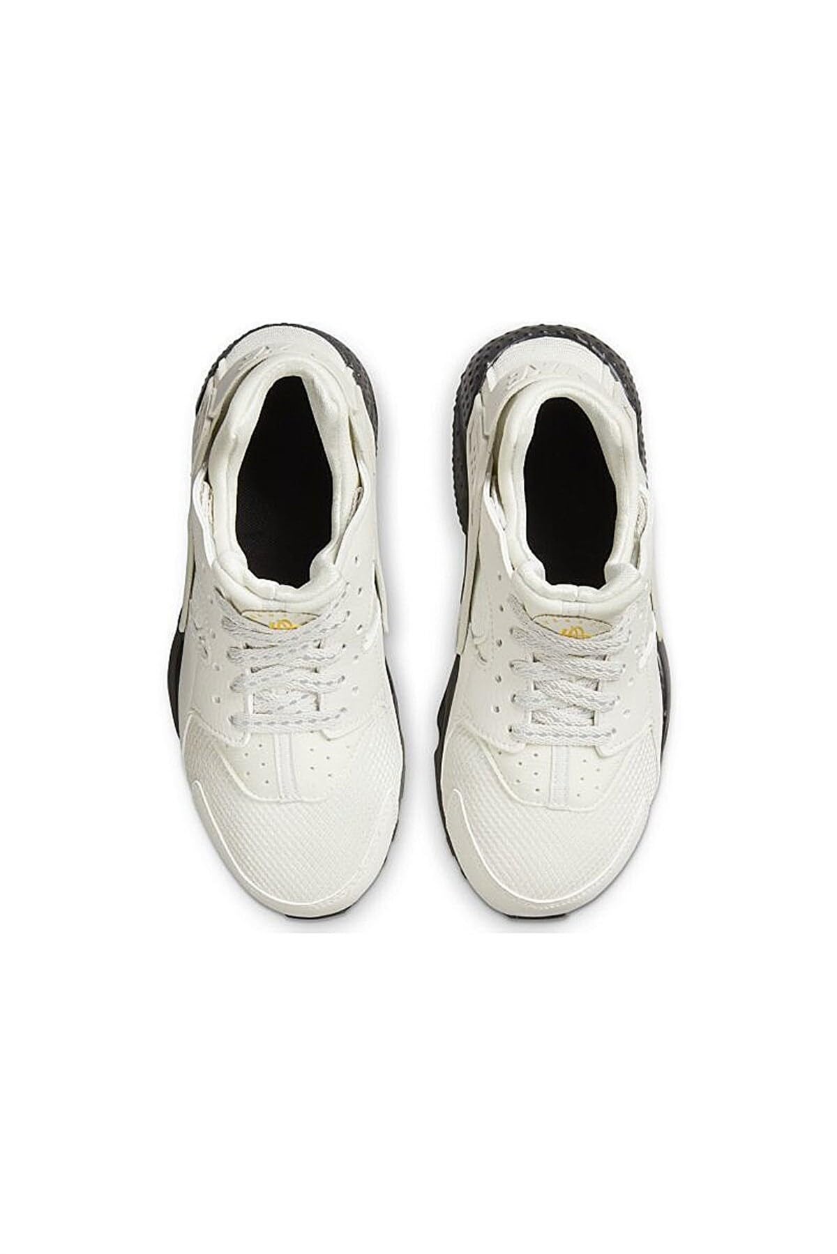 Nike Huarache Run GS Running Trainers DQ1103 Sneakers Shoes (UK 4.5 us 5Y EU 37.5, Light Bone University Gold 001)
