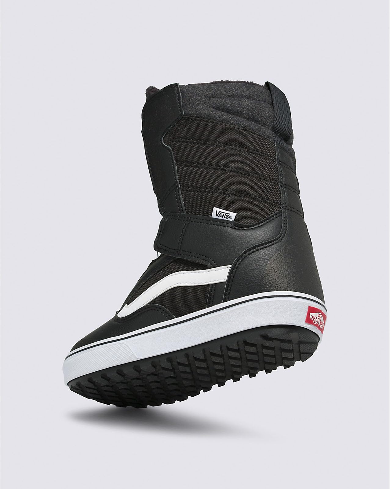 Vans Youth Juvie Linerless Snowboard Boots (Black/White, 5)