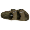 Birkenstock Unisex Arizona Shearling Suede Leather Thyme Sandals 4.5 UK, Thyme, 7.5 us