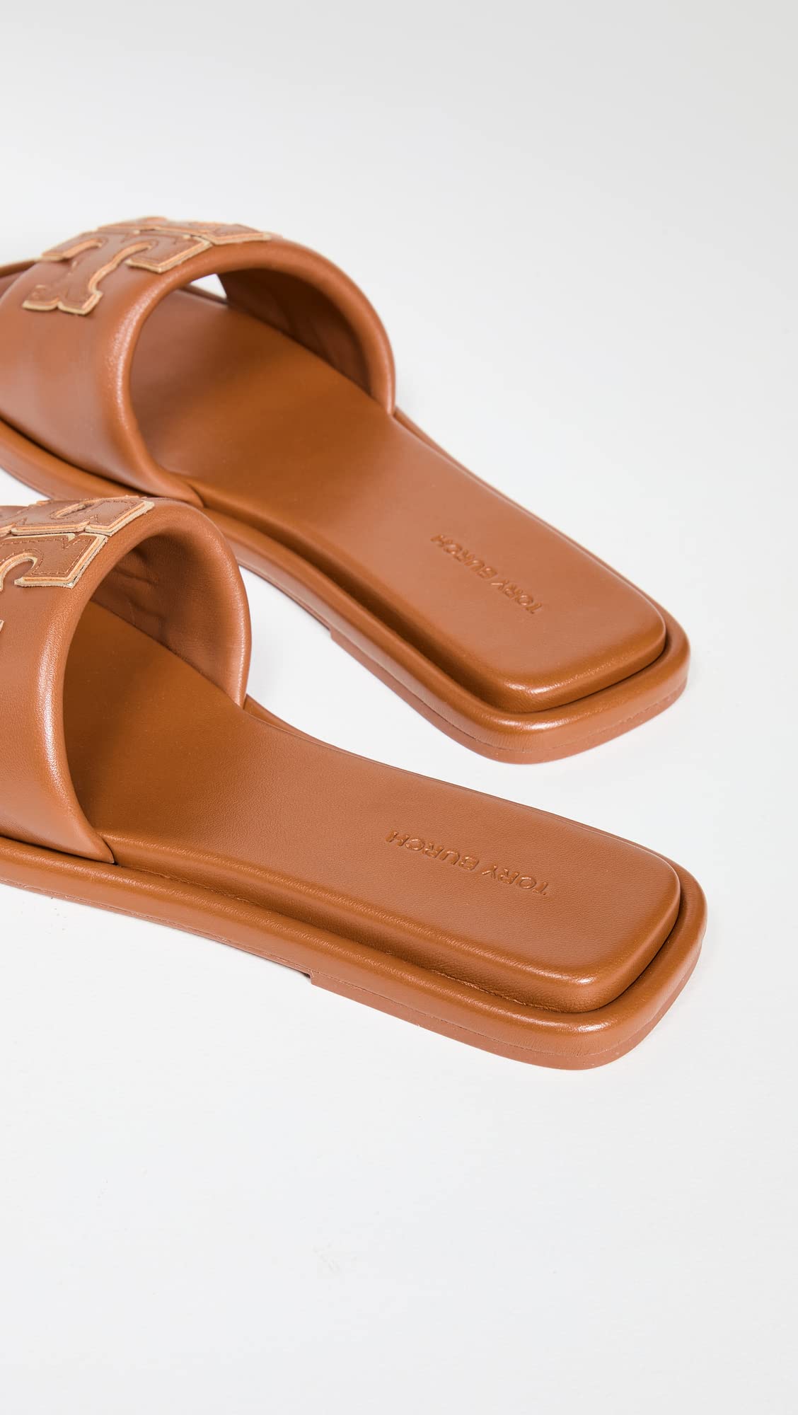 Tory Burch Women's Double T Sport Slides, Bourbon Miele/Gold, 4 Medium US