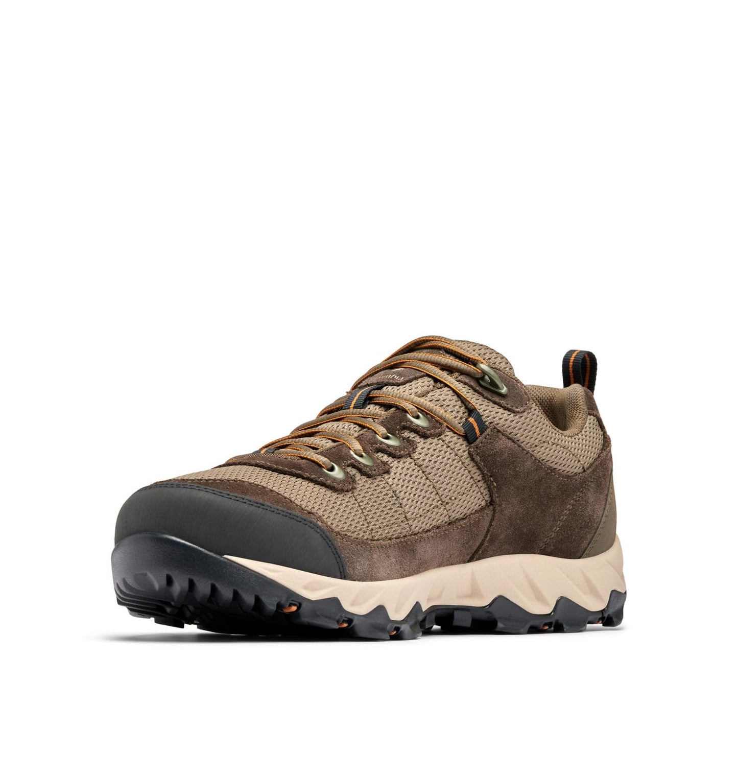 Columbia Men's Valley Pointe Waterproof, Camo Brown/Caramel, 15