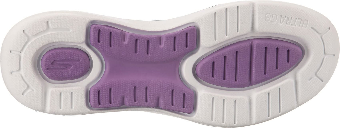 Skechers Women's Go Walk Arch Fit - Grateful, Gray/Lavender, 10