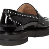 Stuart Weitzman Womens Parker Lift Mini Pearl Loafer Black 11 M