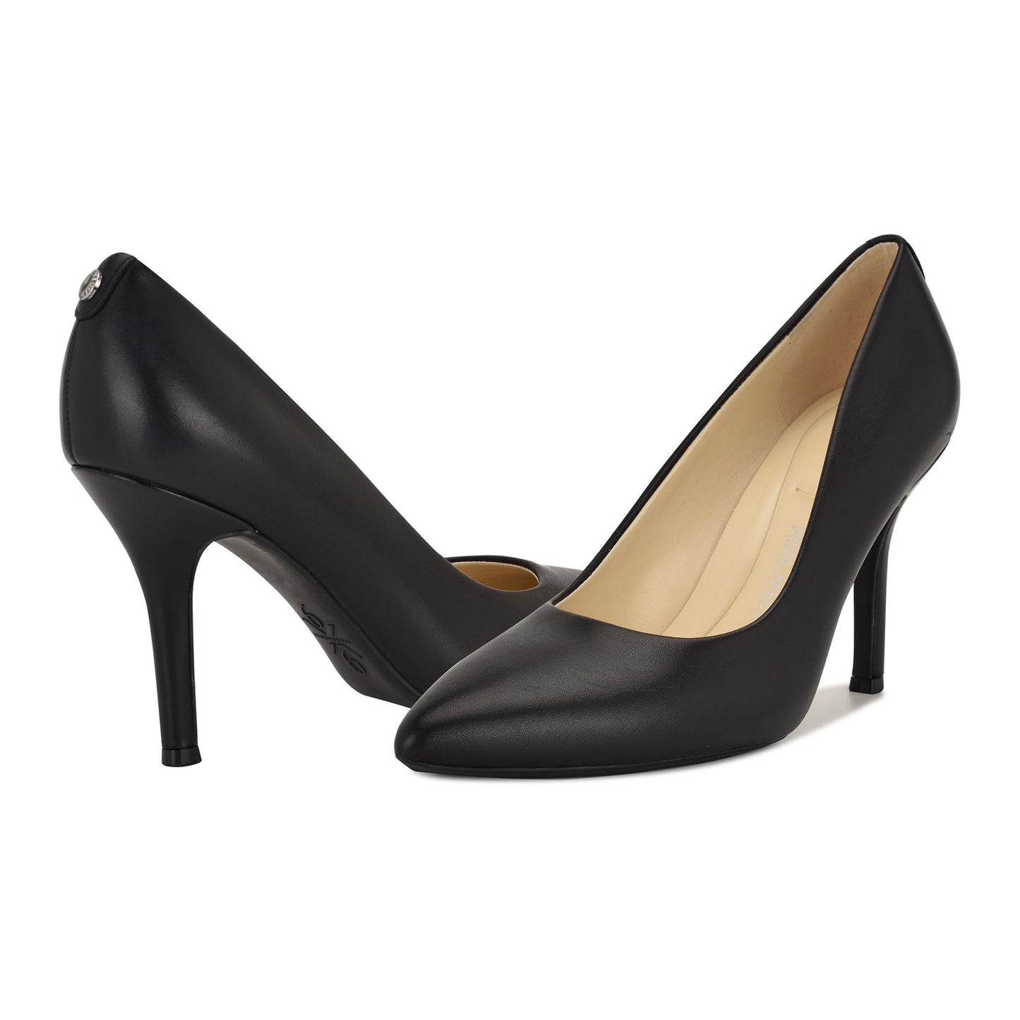 Nine West Women's Fifth9x9 Pump, Black Leather, 7.5