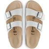 Birkenstock Women's Closed Shoes Sandal, White, 24.0 cm