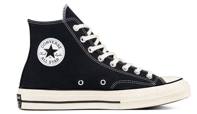 Converse Men's Chuck Taylor 70 Hi Top, Black/Black/Egret, Size 3