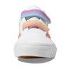 Vans Women's Kid Old Skool™ V (Little Kid), Rainbow True White/Multi, 13.5 Medium