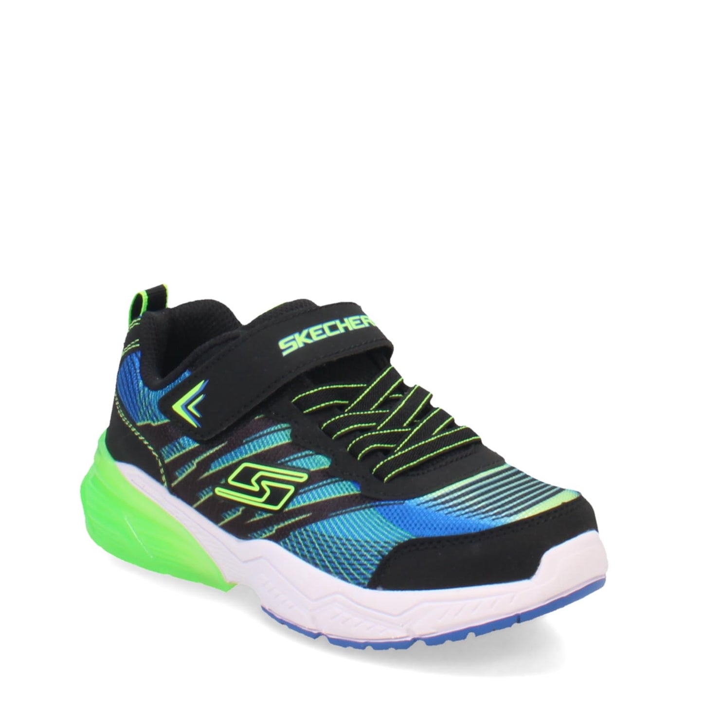 Skechers Unisex-Child Thermoflux 2.0 - Brodox Sneaker, Black/Blue/Lime, 13 Little Kid