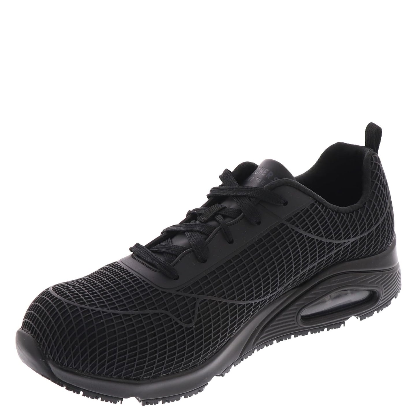 Skechers Work UNO SR-Jhansi Sneaker Women's Oxford, 8 B(M) US, Black