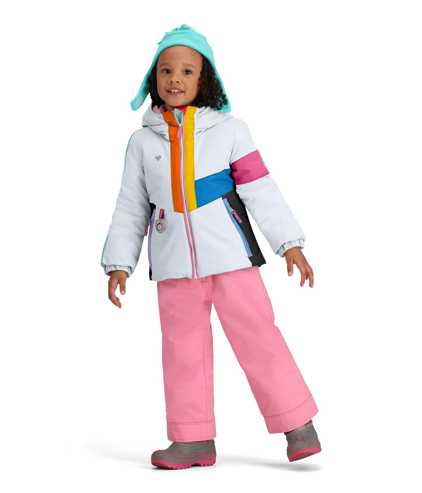 Obermeyer Girl's Livia Jacket (Toddler/Little Kids/Big Kids) White 2T Toddler