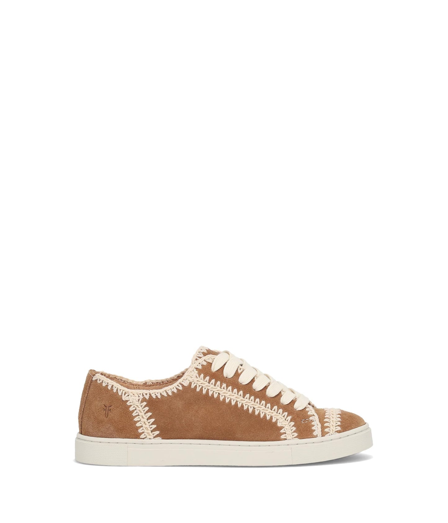Frye Ivy Crochet Low Lace Sneaker - Women's Fashion-Sneakers, Stylish Casual Shoes for Everyday Comfort, Almond - 8 M
