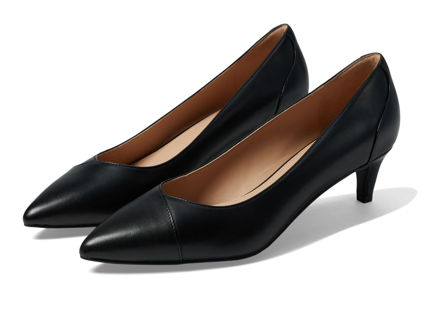 Cole Haan Women's Brenley Pump 45 mm, Black Waterproof Leather, 8.5