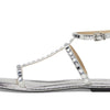 Michael Kors Celia Flat Sandal Silver 9 M