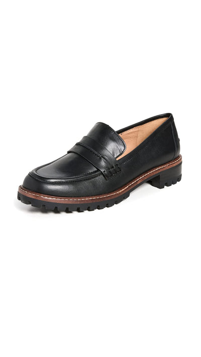 Madewell Women's The Corinne Lugsole Loafers, True Black, 11 Medium US