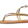 Schutz Women's Elsie Sandal, Ouro Claro Orch/Prata, 10
