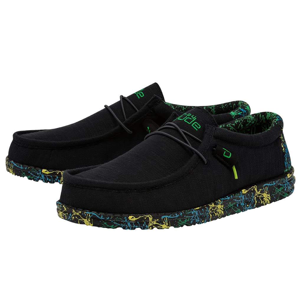 HEYDUDE Men's Wally Gecko Size 11 | Men’s Shoes | Men's Lace Up Loafers | Comfortable & Light-Weight