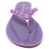 Tory Burch Women's Studded Jelly Thongs Sandals Flats (Lilac, us_footwear_size_system, adult, women, numeric, medium, numeric_7)