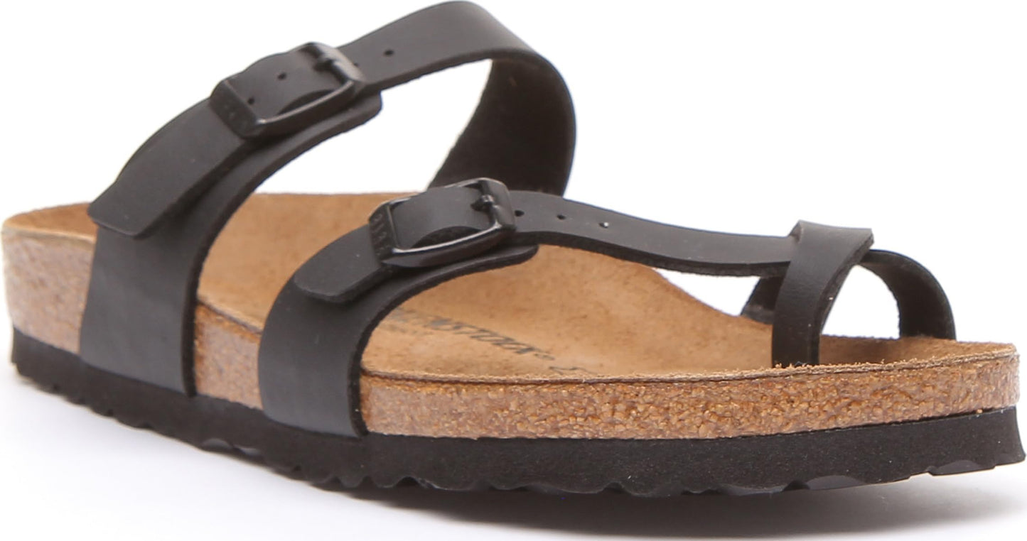 Birkenstock Original Mayari Birko Flor Narrow Width, Black 36 (étroit)