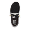 HEYDUDE Women's Wendy Boho Crochet Black Size 5 | Women's Shoes | Women Slip-on Loafers | Comfortable & Light-Weight