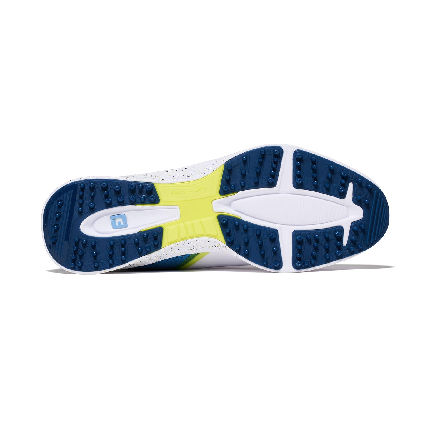 FootJoy Men's FJ Fuel Previous Season Style Golf Shoe, White/Blue/Green, 10 Wide