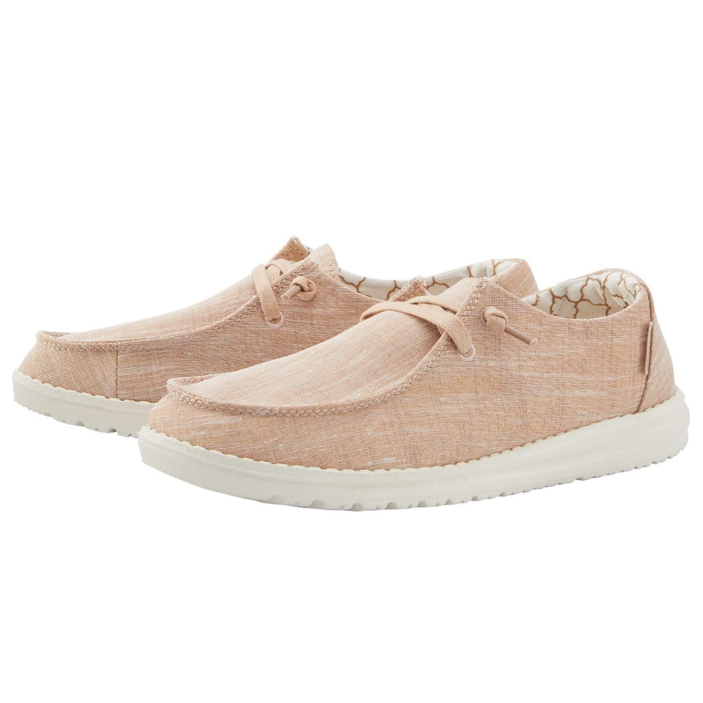 Hey Dude Women's Wendy Sparkling Rose Size 4 | Women’s Shoes | Women’s Lace Up Loafers | Comfortable & Light-Weight