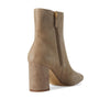 Cole Haan Women's Chrystie Square Bootie 75 mm Ankle Boot, Irish Coffee Suede, 6 Wide