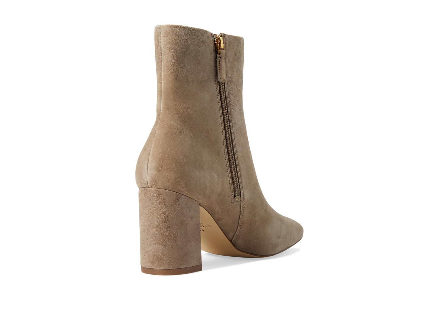 Cole Haan Women's Chrystie Square Bootie 75 mm Ankle Boot, Irish Coffee Suede, 6 Wide