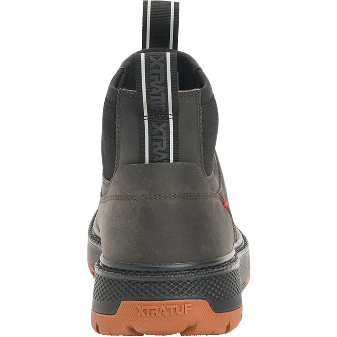 Xtratuf Men's Bristol Bay Leather Chelsea Boot, Black, Size 12