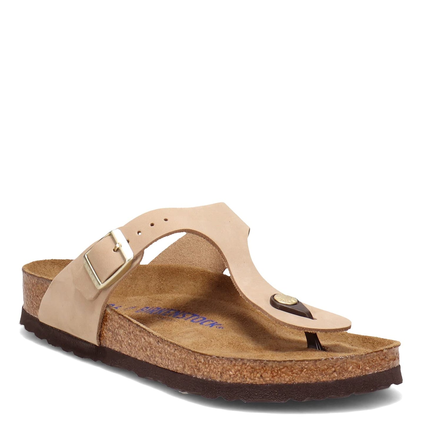 Birkenstock Women's Gizeh SFB Nubuck Sandcastle 40 R