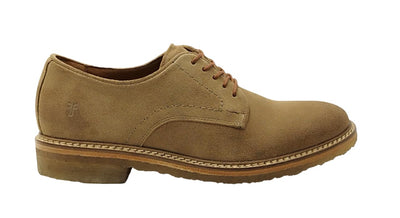 Frye Carter Oxford Men's Shoes - Premium Leather Dress Shoes with Classic Design & Durable Comfort for Work or Casual Wear, Mushroom - Velour - 10.5 M