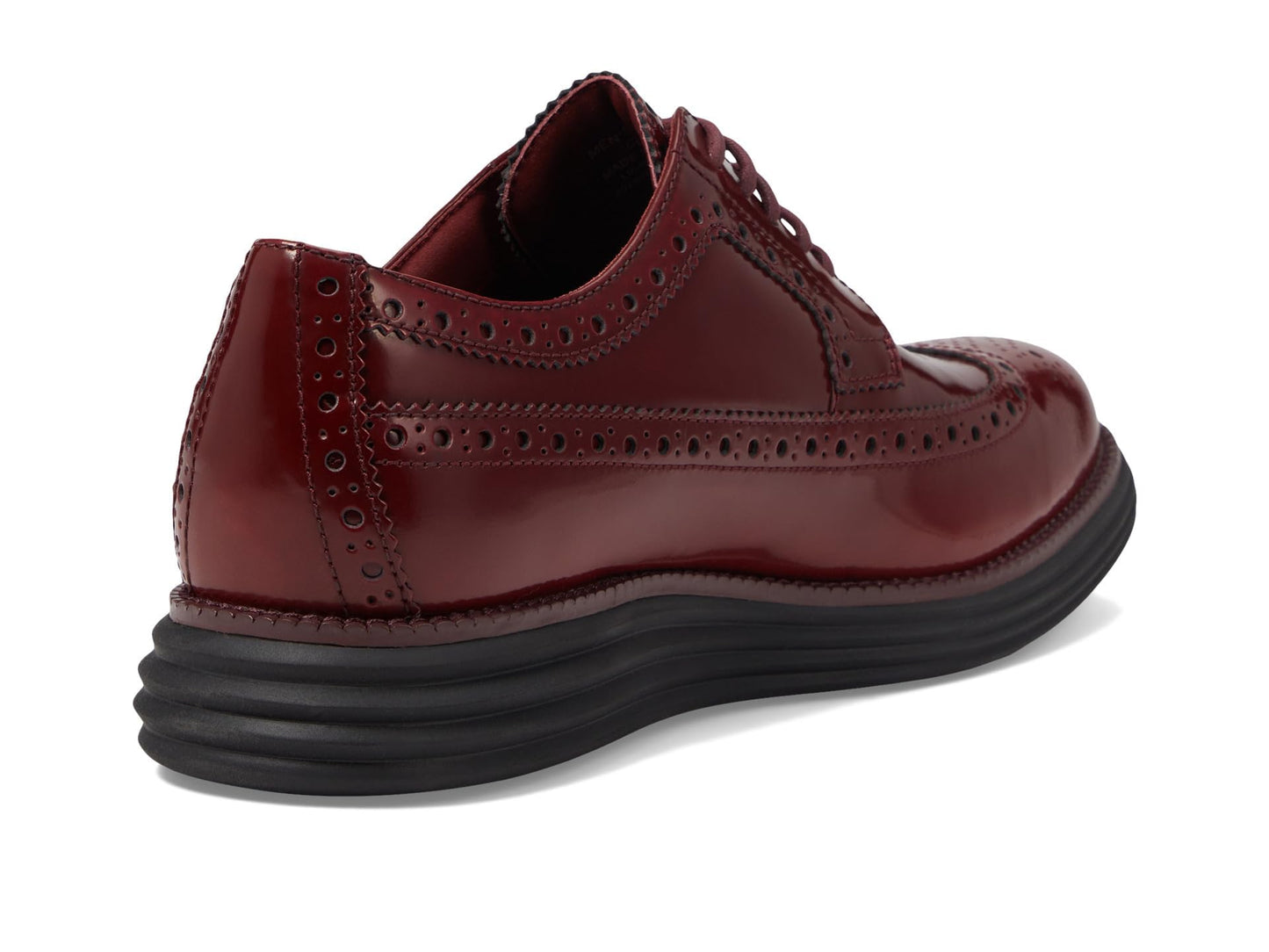 Cole Haan Men's Originalgrand Remastered Longwing Oxford, Bloodstone/Syrah Brush-Off/Black, 9.5 Wide