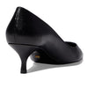Stuart Weitzman Women's Stuart Kitten Pump, Black, 7.5