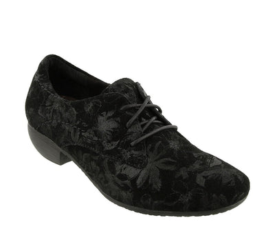 Taos Cobbler Black Printed Suede 6