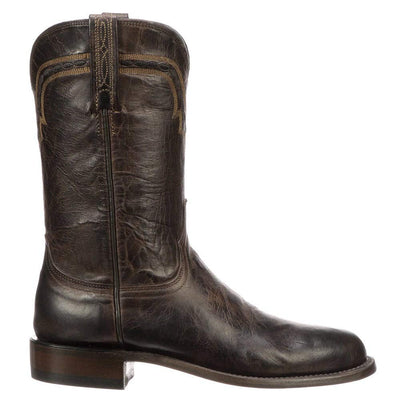 Lucchese Bootmaker Men's Jasper-ch Mad Dog Goat Riding Boot, Chocolate, 10 D US