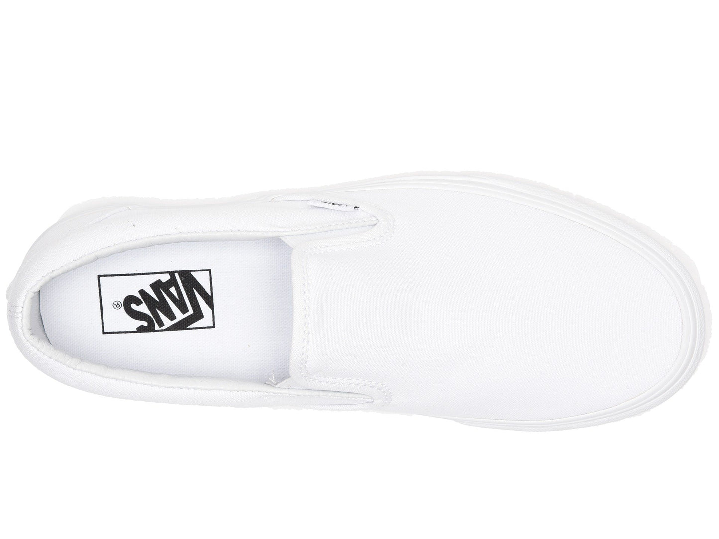 vans Clsic SLP-On Wht/Tru Wht Size 13.5 W/ 12 M