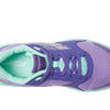 Saucony Wind 2.0 Running Shoe, PURPLE/TURQ, 3.5 Wide US Unisex Big_Kid