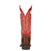 ARIRC Womens Round Up Ryder Western Boot Sassy Brown 7 Wide