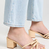 SCHUTZ Women's Palha Block Heels, Raffia, Tan, 10 Medium US