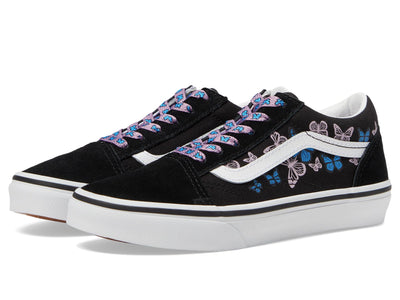 Vans Men's Kid Old Skool™ (Little Kid), Butterfly Kisses Black/Multi, 12 Medium