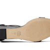 Stuart Weitzman Nudistcurve 50 Wedge Heels for Women - Leather Upper, Square-Toe with Thin Strap, and Adjustable Ankle Strap Black 10 B