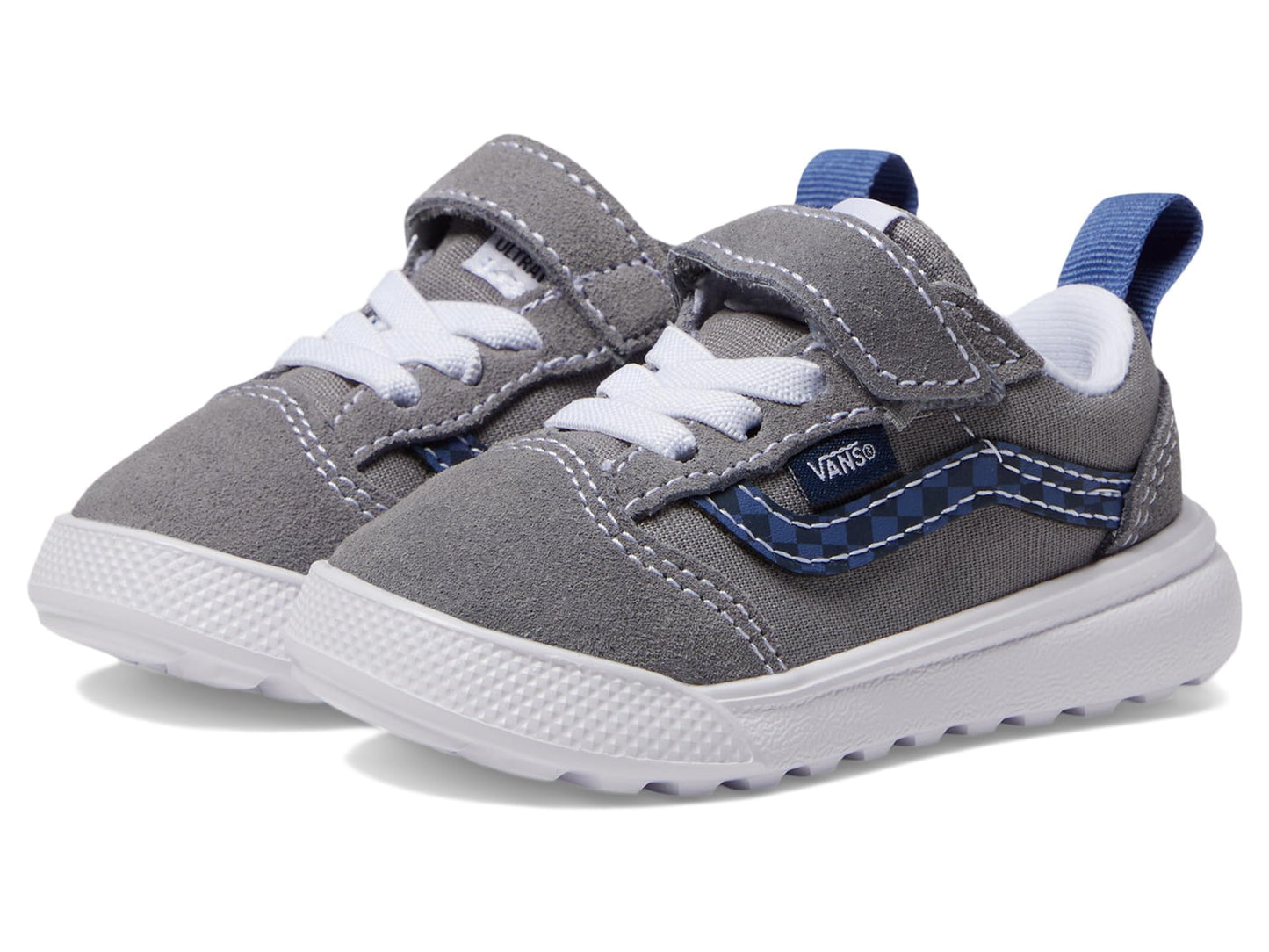 Vans Kids Ultrarange 66 V (Infant/Toddler) Sneaker, Grey/Blue, 4 US Unisex