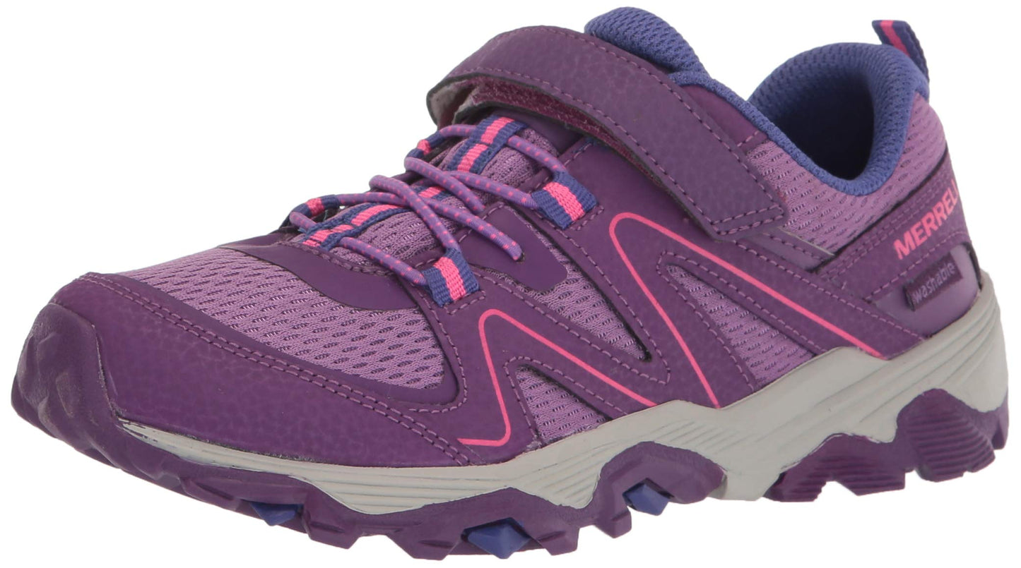 Merrell Kid's Trail Quest Hiking Shoe, Berry, 4 Wide