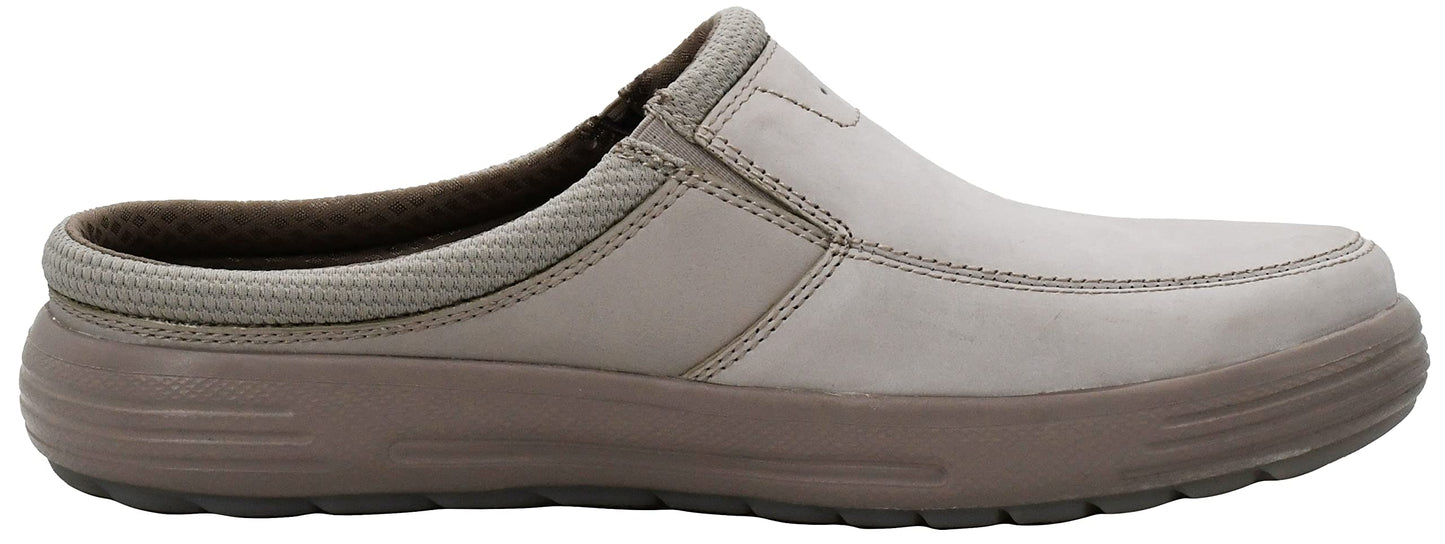 Skechers Men's Porter Vamen Slip-On Loafer, Stone, 8 M US