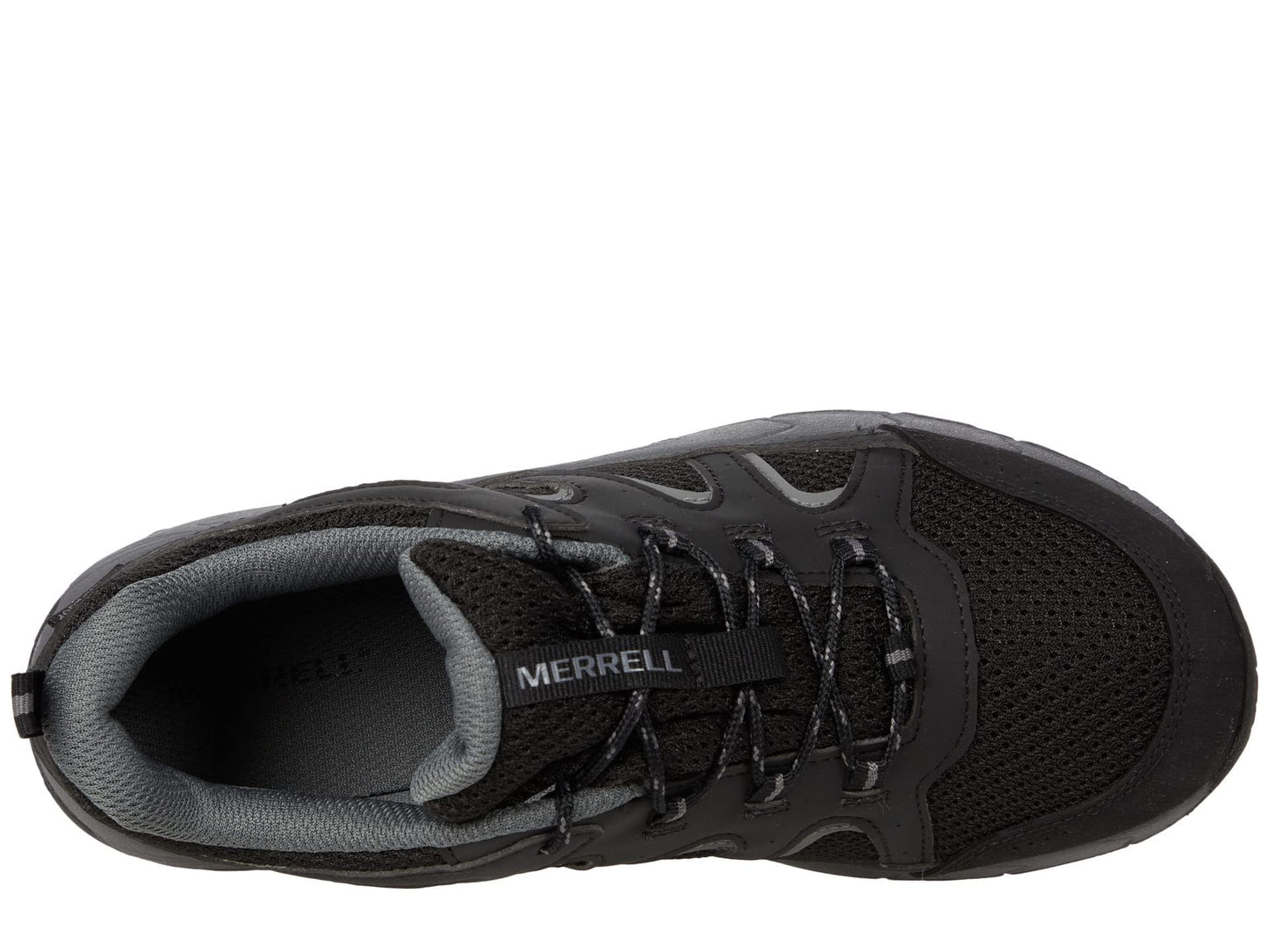 Merrell Unisex Kid's OAKCREEK Low LACE Waterproof Hiking Shoe, Black/Grey, 1.5 Medium